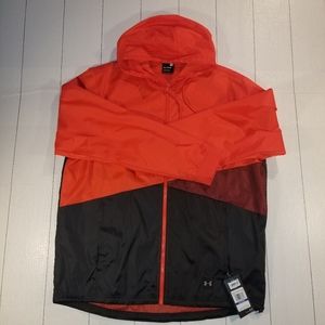 Men’s Under Armour Red Rain JacketWind breaker NWT